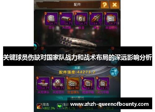 关键球员伤缺对国家队战力和战术布局的深远影响分析